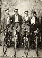 Four Dapper Cyclists