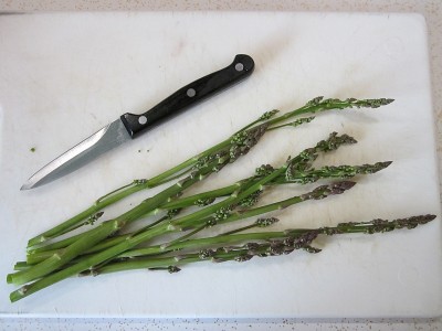 Asparagus - first harvest Asparagus - first harvest
