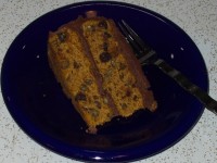 Chocolate-Pumpkin Layer Cake slice