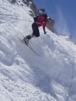 David telemarking at Silverton Mountain