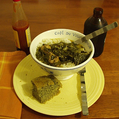 Gumbo z'Herbes with Rice Gumbo z'Herbes with Rice