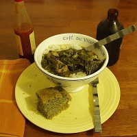 Gumbo z'Herbes with Rice