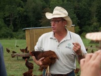 Joel Salatin and Hen
