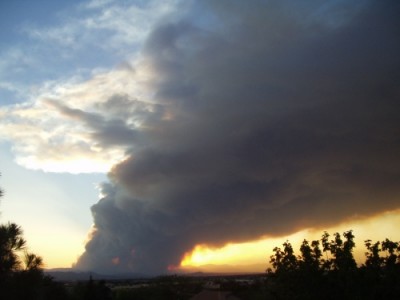 Las Conchas Wildfire Smoke Plume