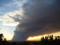 Las Conchas Wildfire Smoke Plume