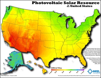 NREL Solar Photovoltaic Resource Map NREL Solar Photovoltaic Resource Map