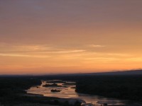 Rio Grande near Albuquerque, NM at Sunrise