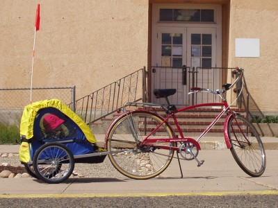 Schwinn Speedster with Bike Trailer Schwinn Speedster with Bike Trailer