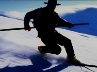 Telemark Skier with lurk