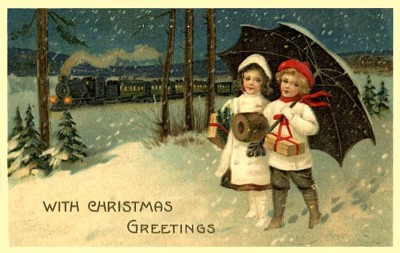 Vintage Train Christmas card Vintage Train Christmas card